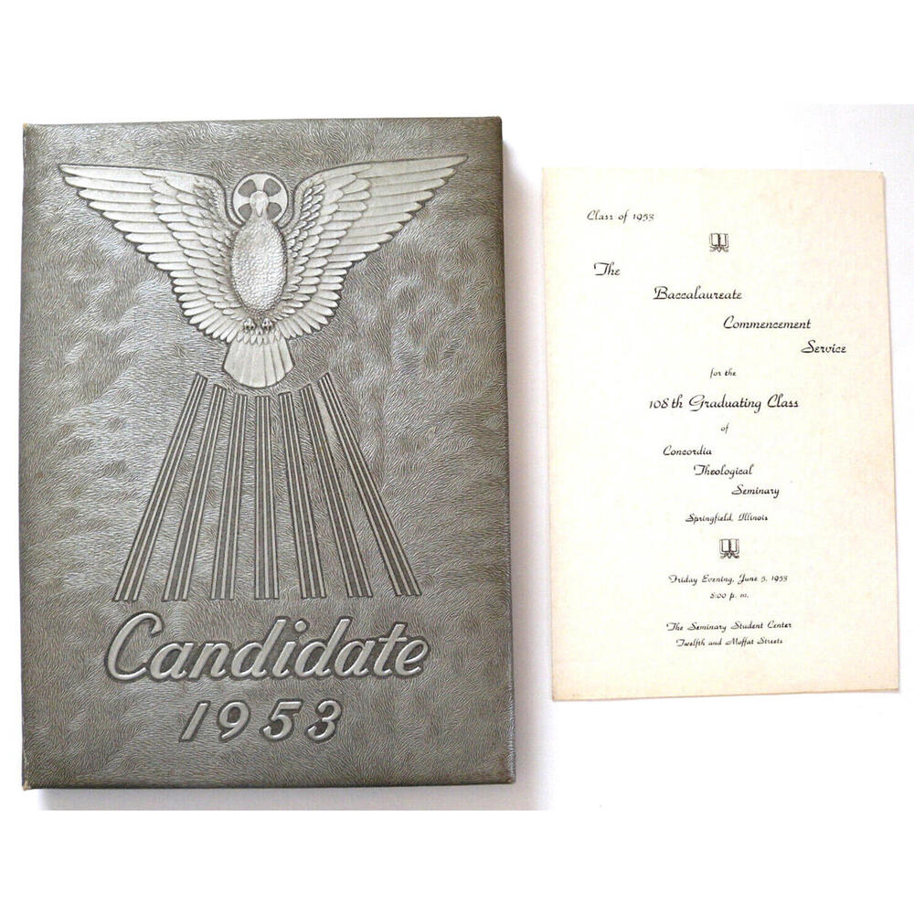 Springfield IL Concordia Theological Seminary Yearbook Illinois 1953